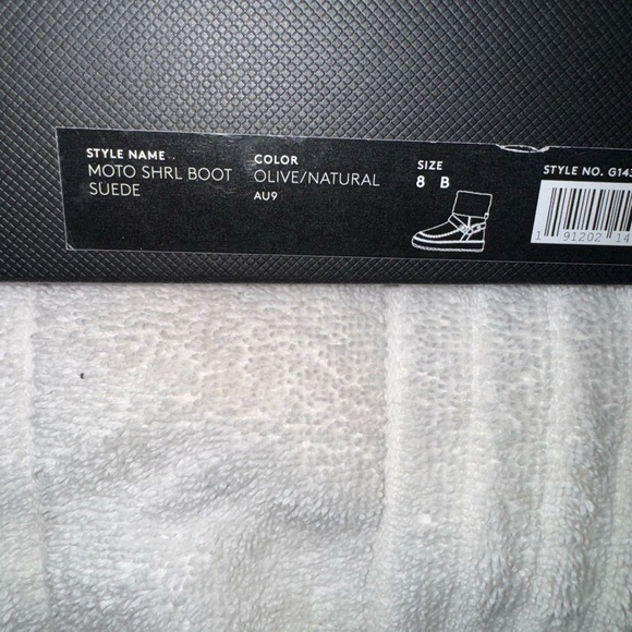 COACH Shearling-Lined Moto Boots Suede size 8 NEW NIB - Picture 13 of 14